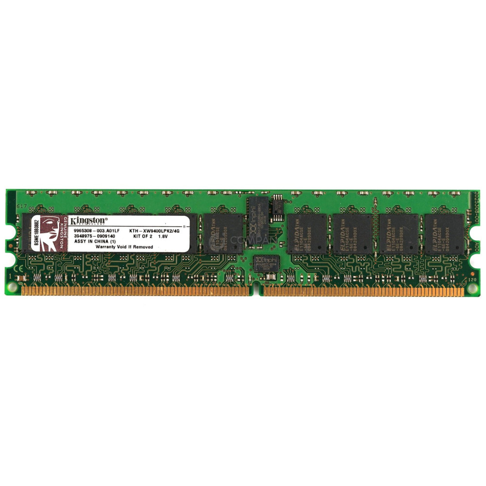 KTH-XW9400LPK2-4G KINGSTON MEMORY 2GB PC2-5300 DDR2